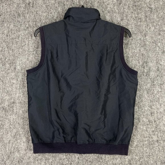 ELANDALE VEST MENS M BLACK GOLFING WINDBREAKER FULL-ZIP KIAWAH COURSE CLUB - Picture 3 of 10